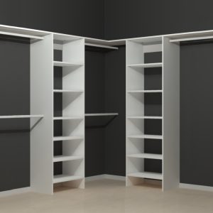 Aspiring 600 Walk-In Wardrobe Duo with Drawers